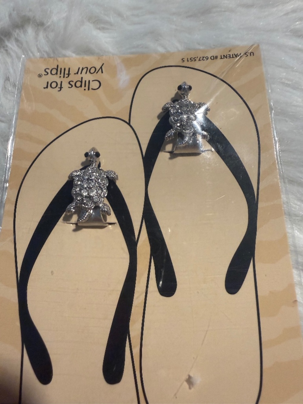 Sassy Clips for Flip Flops, Turtle Theme, NWT - Picture 5 of 5